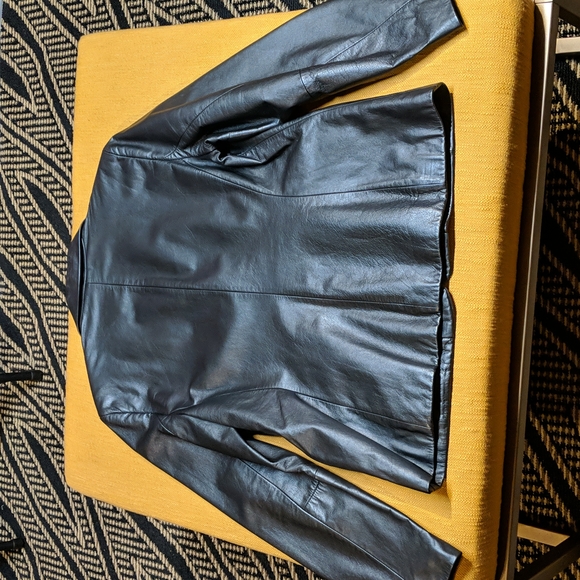 Ann Taylor LOFT leather blazer - Picture 4 of 8